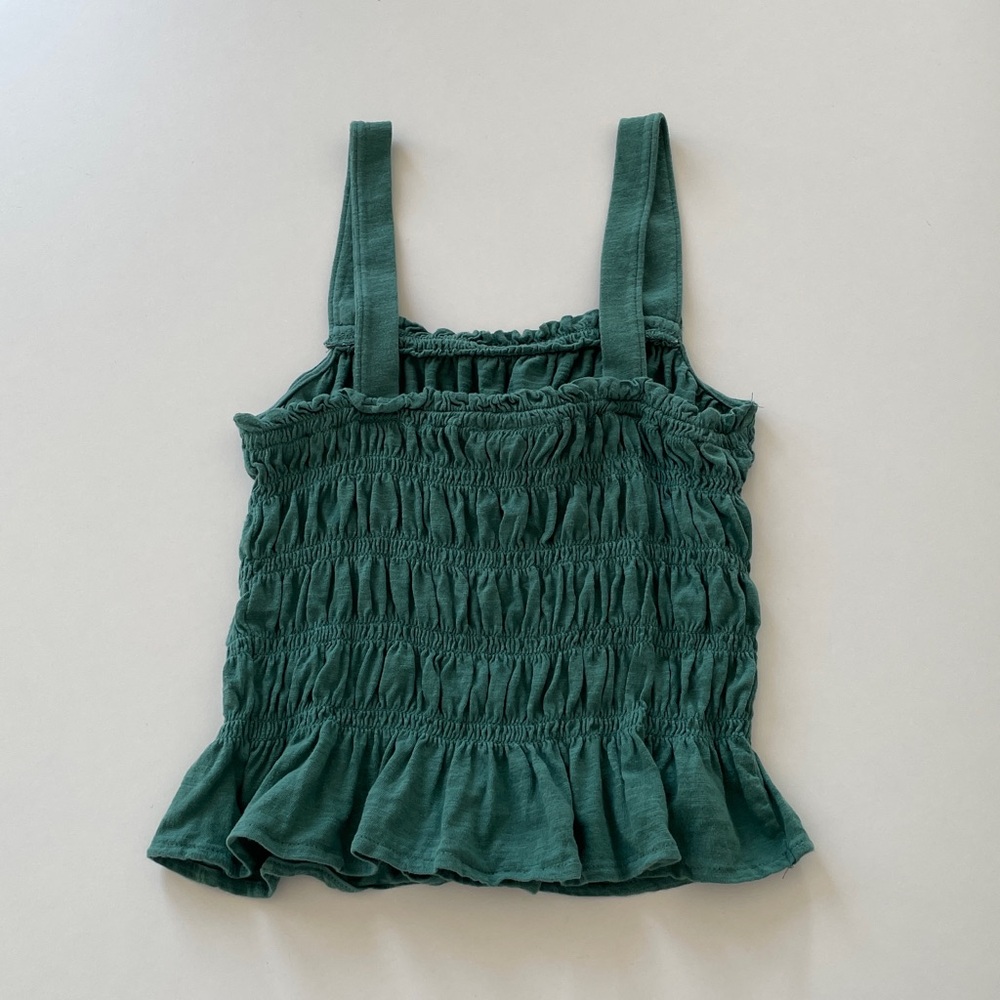 Universal Thread Tank Top Smocked Green Ruffle - Picture 9 of 14